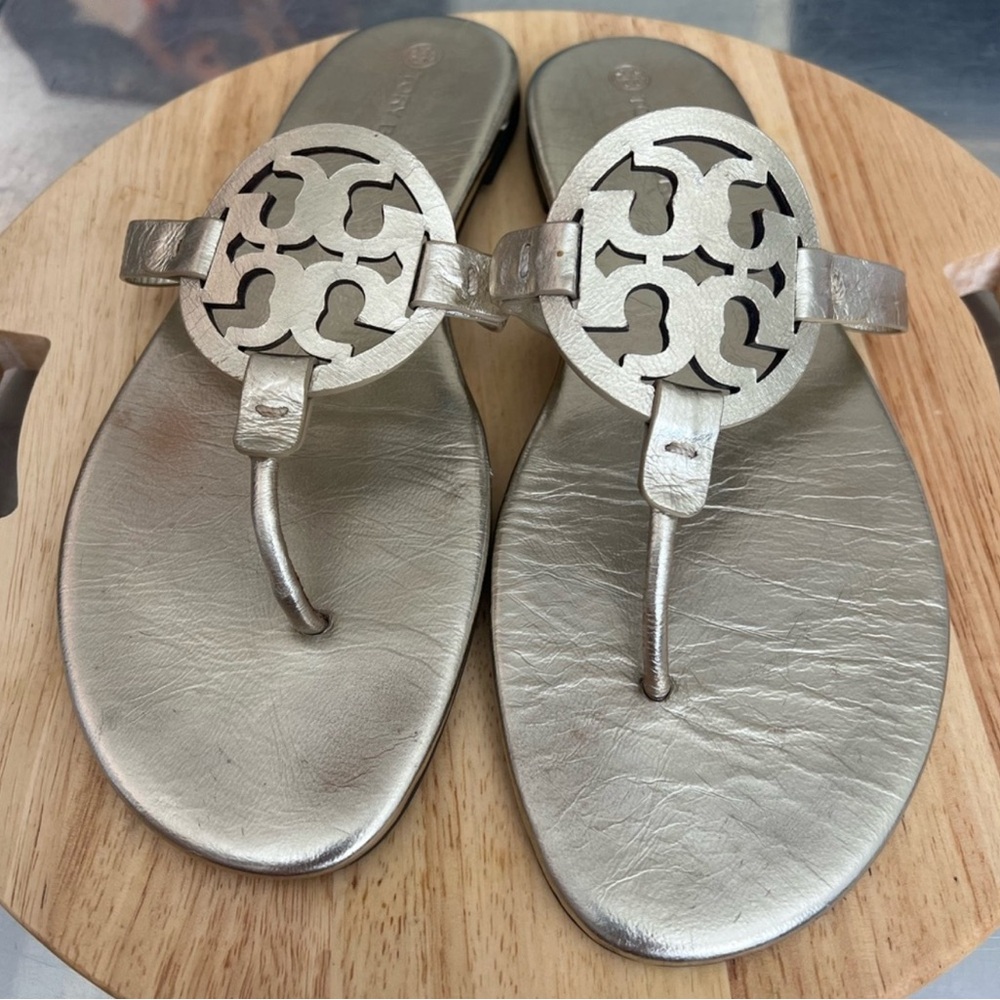 Tory Burch Metallic Sandals